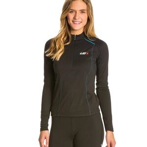 Louis Garneau Women's Edge CT Jersey Black Long Sleeve Active Top Cycling